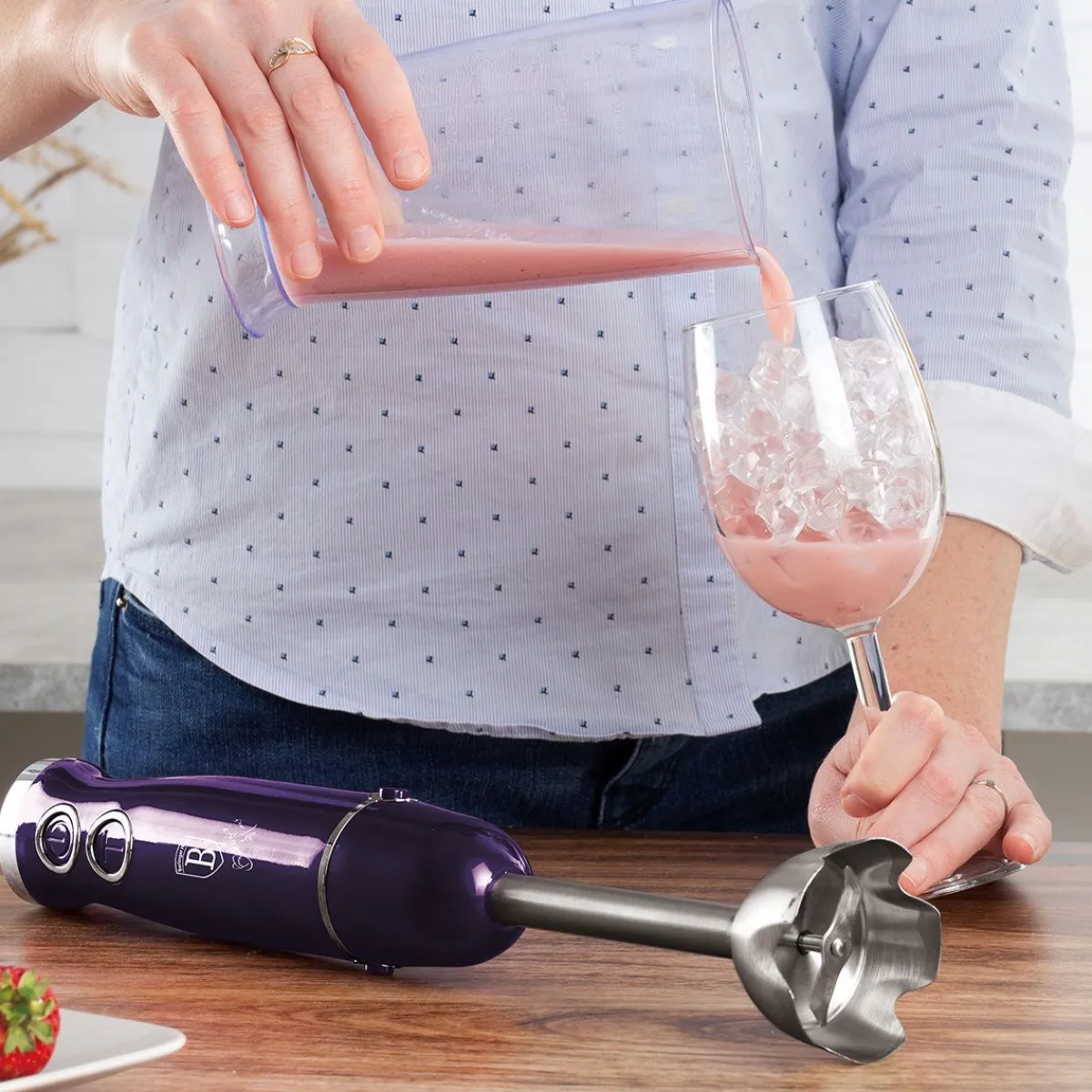 BERLINGER HAUS Blender Purple Eclipse Reczny 500 W