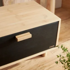 HOMLA Chlebak Bambou Czarny 35X23 Cm