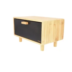 HOMLA Chlebak Bambou Czarny 35X23 Cm