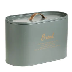 HOMLA Chlebak Escille Metalowy Zielony 34X21X18 Cm