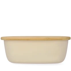 HOMLA Chlebak Nores Z Bambusowa Pokrywka 37X22X14 Cm