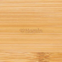 HOMLA Chlebak Nores Z Bambusowa Pokrywka 37X22X14 Cm
