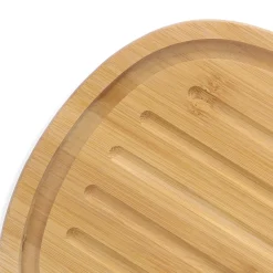 HOMLA Chlebak Nores Z Bambusowa Pokrywka 37X22X14 Cm