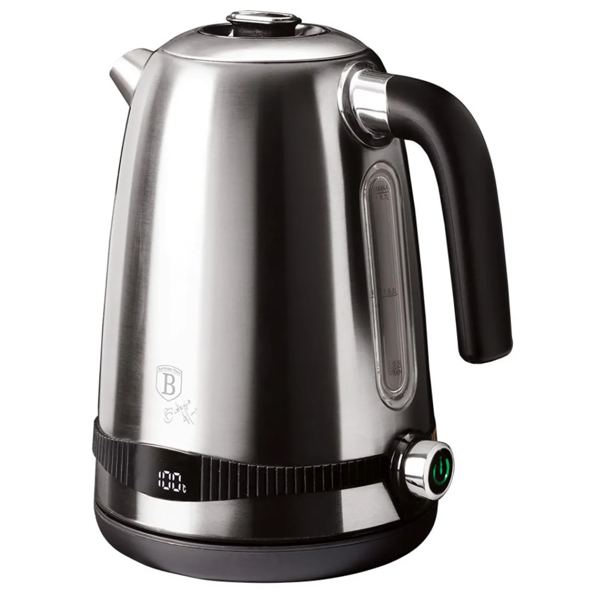 BERLINGER HAUS Czajnik Elektryczny Black Silver Eternal Z Regulacja Temperatury Srebry 1,7 L
