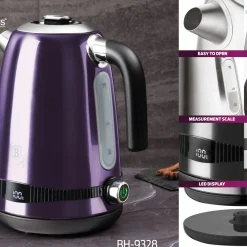 BERLINGER HAUS Czajnik Elektryczny Purple Eclipse Z Regulacja Temperatury 1,7 L