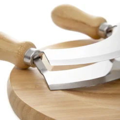 HOMLA Deska Bambou Okragla Z Nozykiem Do Ziol 20X1,6 Cm