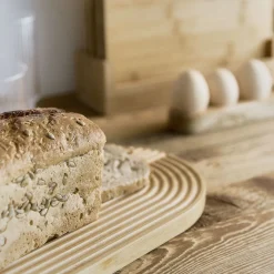 HOMLA Deska Bambou Owalna Ze Zlobieniami 34,5X18,7Cm