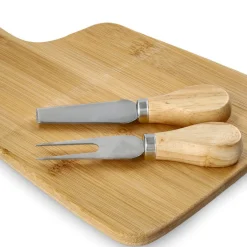 HOMLA Deska Bambou Z Zestawem Nozy 26X19 Cm