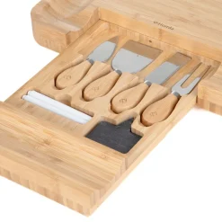 HOMLA Deska Rumi Do Serwowania Z Miseczkami I Nozykami 33X33 Cm