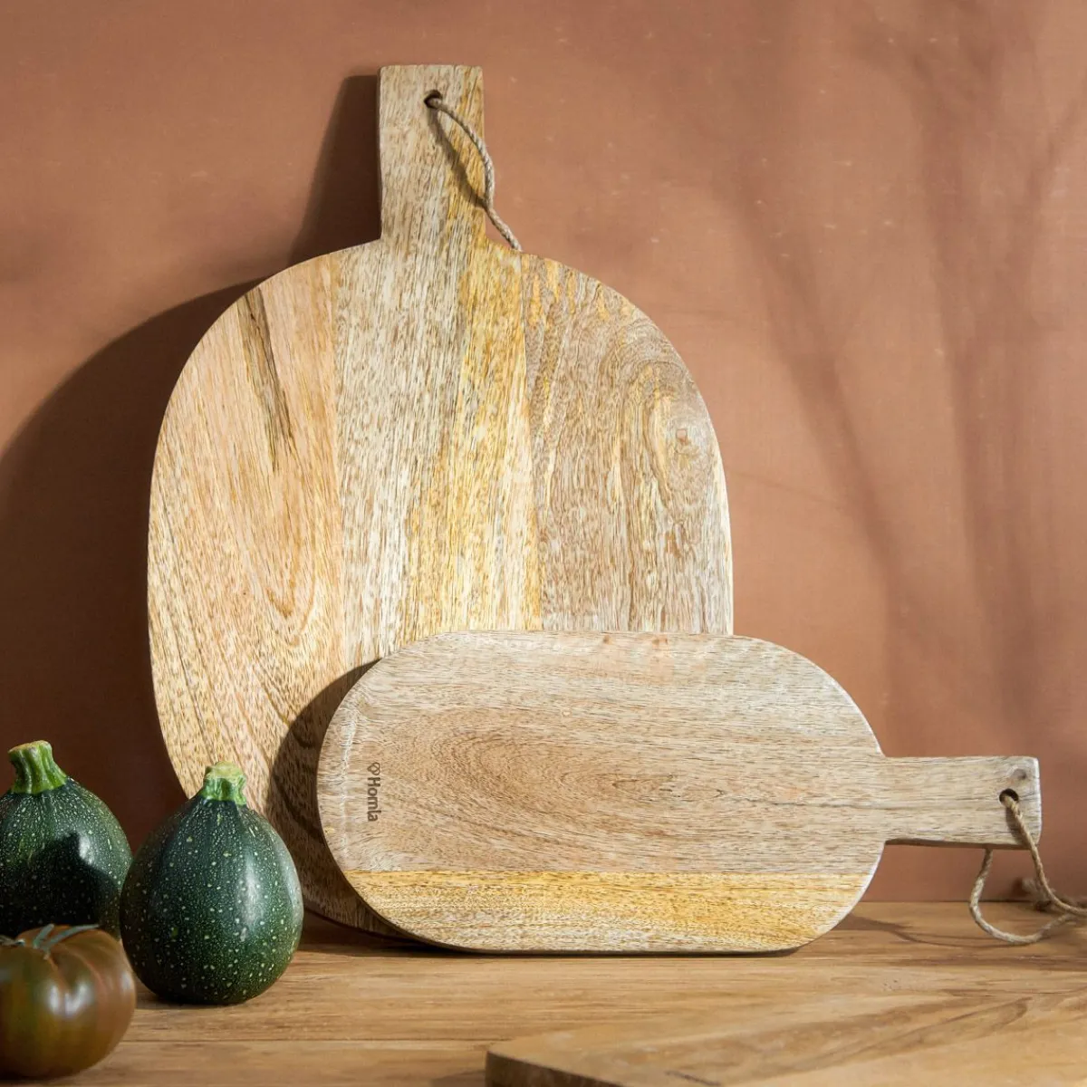 HOMLA Deska Soser Mango Drewniana Z Uchwytem 42X27 Cm