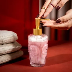 HOMLA Dozownik Coimbra Szklany Transparentny 8X8X17,8 Cm