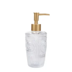 HOMLA Dozownik Coimbra Szklany Transparentny 8X8X17,8 Cm