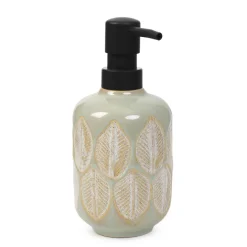 HOMLA Dozownik Elysia Zielony We Wzory 8X8X17 Cm