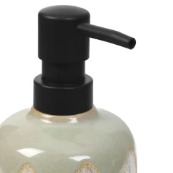 HOMLA Dozownik Elysia Zielony We Wzory 8X8X17 Cm