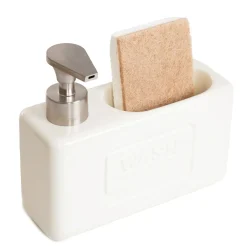 HOMLA Dozownik Jasai Smietankowy Z Gabka 18X16 Cm