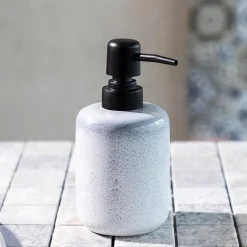 HOMLA Dozownik Mabel Szary 10X10X13,4 Cm