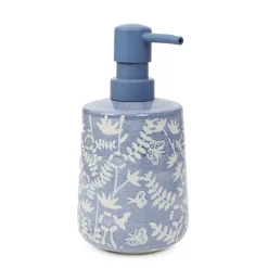 HOMLA Dozownik Mirabel Niebieski We Wzory 8.5X8.5X17 Cm