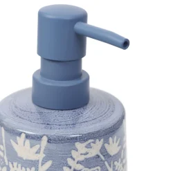 HOMLA Dozownik Mirabel Niebieski We Wzory 8.5X8.5X17 Cm