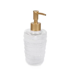 HOMLA Dozownik Monsato Szklany Transparentny 8X8X17,8 Cm