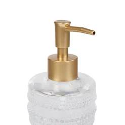 HOMLA Dozownik Monsato Szklany Transparentny 8X8X17,8 Cm