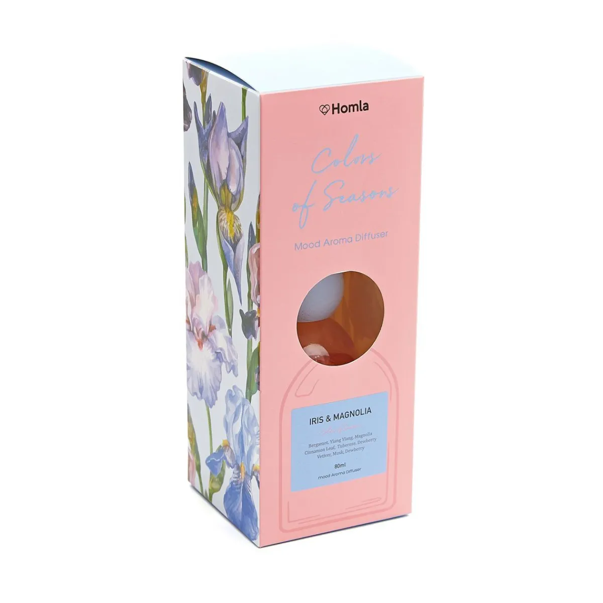 HOMLA Dyfuzor Zapachowy Colors Of Seasons Iris&Magnolia 0,08 L