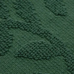 HOMLA Dywanik Lazienkowy Chelli Zakardowy Zielony W Listki 50X70Cm