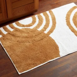 HOMLA Dywanik Lazienkowy Denise Bezowo-Karmelowy 50X80 Cm