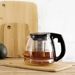 HOMLA Dzbanek Melzo Z Zaparzaczem Do Kawy I Herbaty Czarny 1,4 L