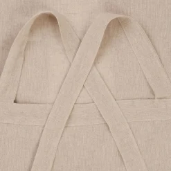 HOMLA Fartuch Kuchenny Monez Crossback Domieszka Lnu Bezowy 100X90 Cm