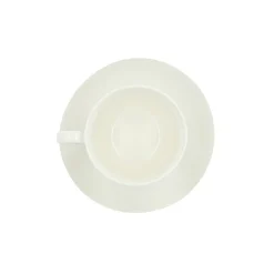 HOMLA Filizanka Auro Z Podstawka Biala 0,23 L