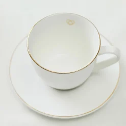 HOMLA Filizanka Auro Z Podstawka Ze Zlota Obwodka 0,21 L