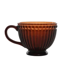 HOMLA Filizanka Barrel Bursztynowa Ze Zdobieniami 0.36