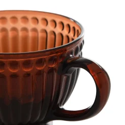 HOMLA Filizanka Barrel Bursztynowa Ze Zdobieniami 0.36