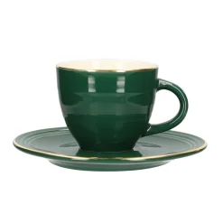 HOMLA Filizanka Ellie Ze Spodkiem Zielona 0,09 L