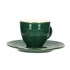 HOMLA Filizanka Ellie Ze Spodkiem Zielona 0,09 L