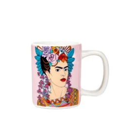 HOMLA Filizanka Frida Kahlo Do Espresso Ze Spodkiem Fioletowa 0,08 L