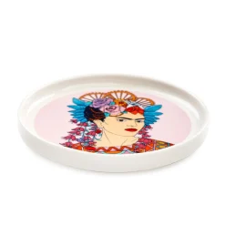 HOMLA Filizanka Frida Kahlo Do Espresso Ze Spodkiem Fioletowa 0,08 L