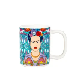 HOMLA Filizanka Frida Kahlo Do Espresso Ze Spodkiem Turkusowa 0,08 L