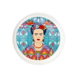 HOMLA Filizanka Frida Kahlo Do Espresso Ze Spodkiem Turkusowa 0,08 L