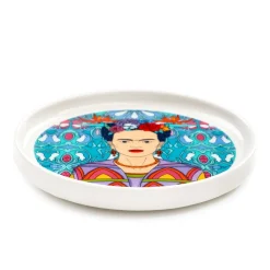 HOMLA Filizanka Frida Kahlo Do Espresso Ze Spodkiem Turkusowa 0,08 L