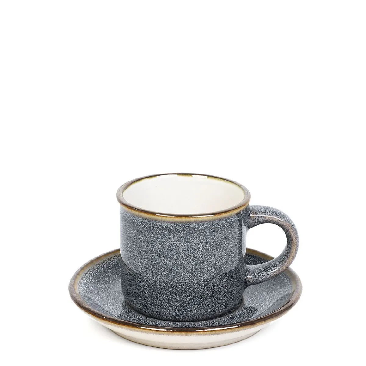 HOMLA Filizanka Larisa Do Espresso Ze Spodkiem Szara 0,08 L