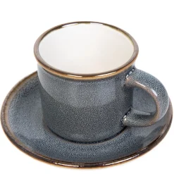 HOMLA Filizanka Larisa Do Espresso Ze Spodkiem Szara 0,08 L