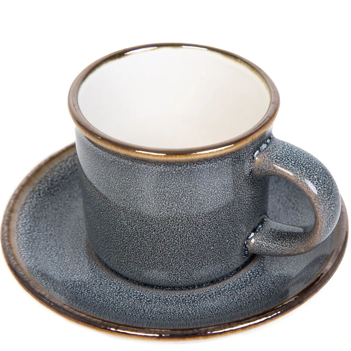 HOMLA Filizanka Larisa Do Espresso Ze Spodkiem Szara 0,08 L