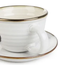 HOMLA Filizanka Mosha Ze Spodkiem Z Ziarenkiem Kawy 0,1 L