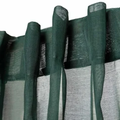 HOMLA Firanka Adi Z Pomponikami Zielona 140X250 Cm