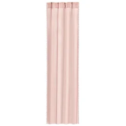 HOMLA Firanka Adi Z Pomponikami Rozowa 140X250 Cm