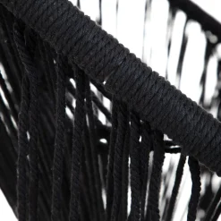 HOMLA Fotel Acapulco Spirit Makrama Czarna 93X73X85 Cm