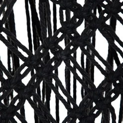 HOMLA Fotel Acapulco Spirit Makrama Czarna 93X73X85 Cm