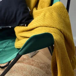 HOMLA Fotel Butterfly Z Metalowa Rama Welur 70X80X102 Cm