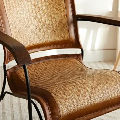 HOMLA Fotel Gladio W Obiciu Ze Skory Bawolej Brazowe 68X76X75 Cm